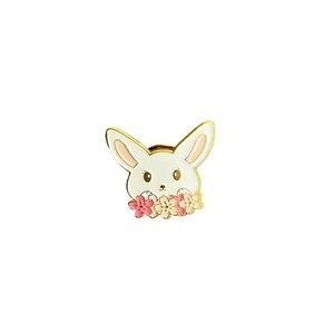 Flower Bunny Enamel Pin